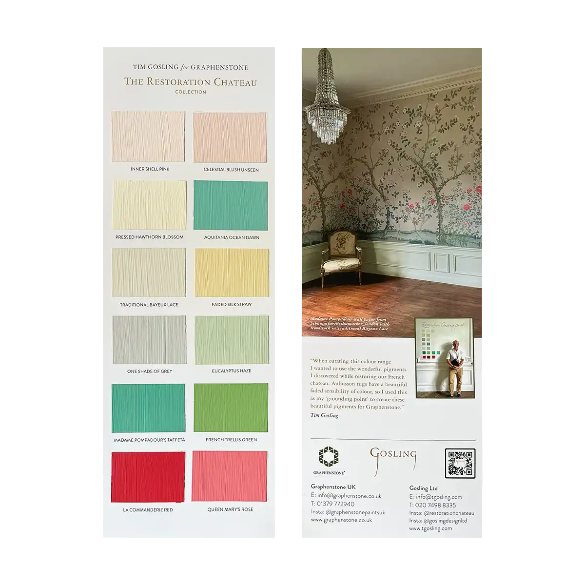 Tim Gosling Restoration Chateau Colour Card – Hand painted