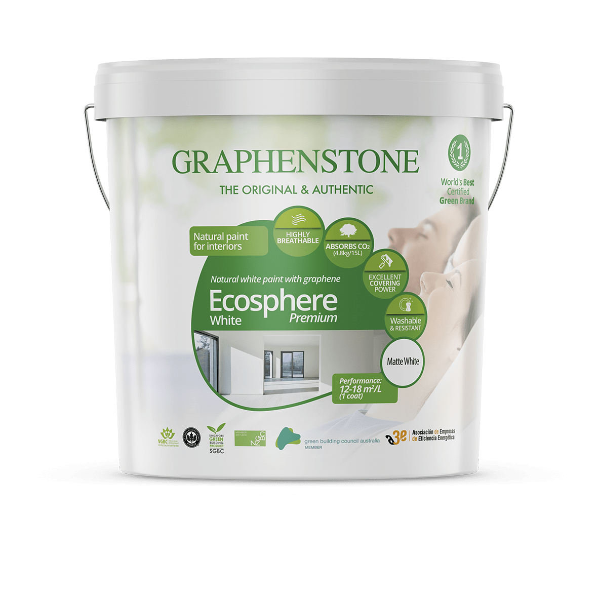 Ecosphere White - Natural lime paint for interiors