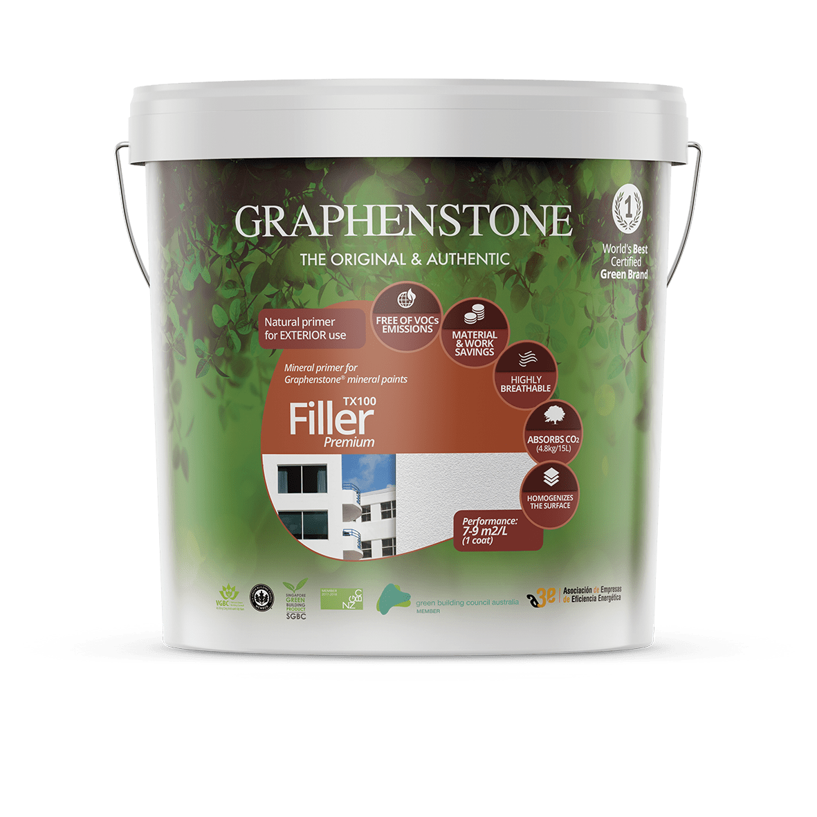 Graphenstone Filler - regulates surface texture & covers small cracks