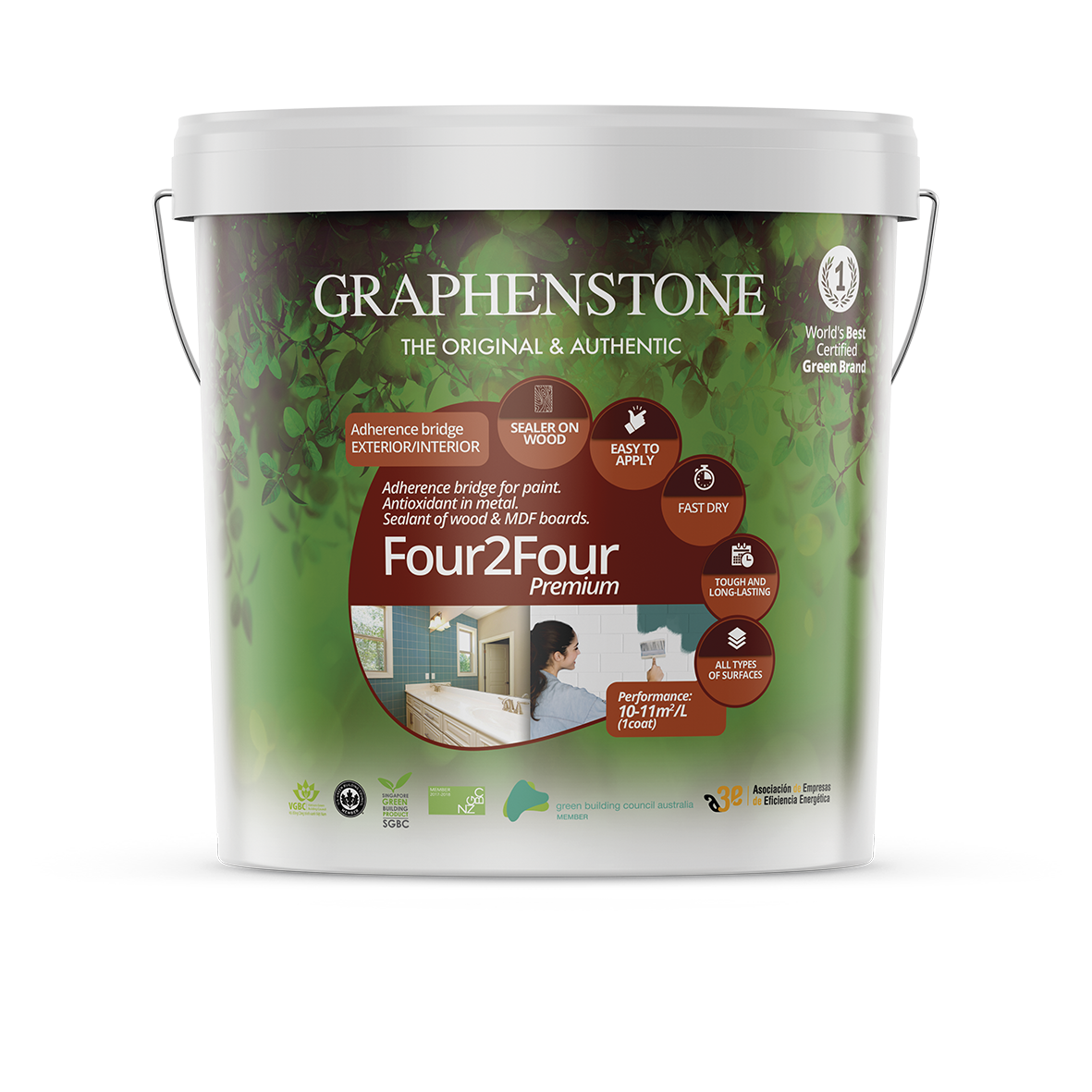 Four2Four all purpose primer & undercoat for wood, MDF & non-absorbent surfaces.