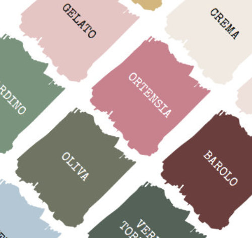 The Italian Collection colour card - order now free of charge