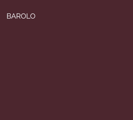 Barolo - a deep wine colour for Piemonte, the famous wine region home to Barolo and Nebbiola