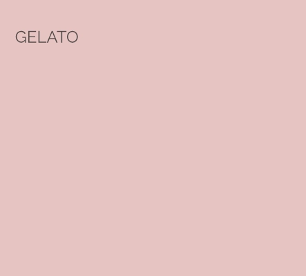 Gelato - every Italian loves an ice cream and this warm pink is perfect for every room.