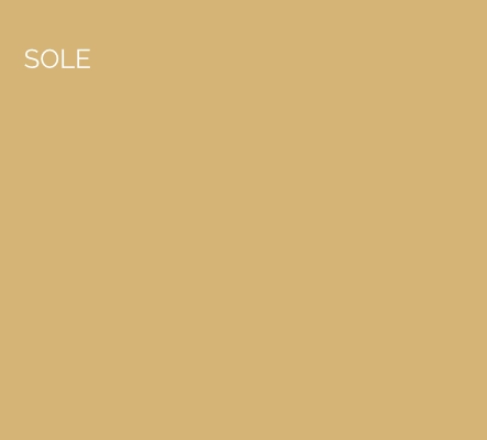 Sole - a soft mustardy yellow designed to bring the sunshine in without dazzling the eye.