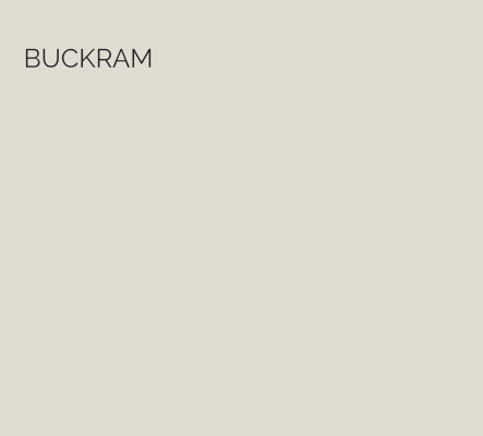 Buckram - A foolproof, soft white that will create structure and shape in any room it is put into.