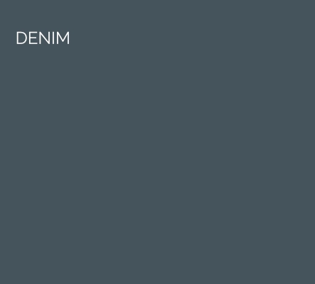 Denim - The dominance of Denim instantly creates mood and drama. We love to use this thick and weighty colour as a striking all-over scheme.