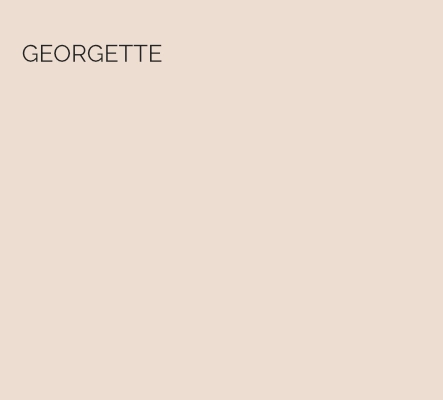 Georgette - As the name suggests, this is a lightweight and delicate colour. A gentle and subtle pink which creates a diffused, flattering light.