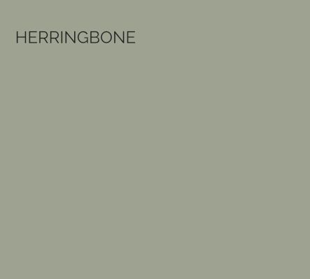 Herringbone - This serene green is named after the refined woven herringbone fabric which, like the paint colour can be styled in any number of ways.