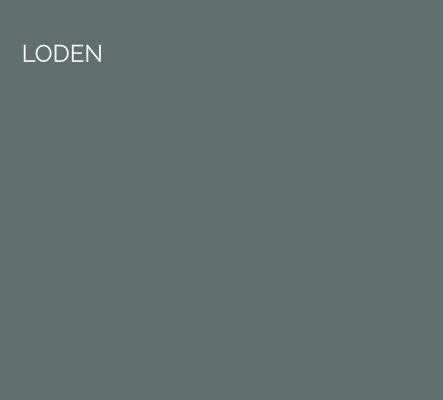 Loden - Loden is a deep green colour with teal undertones. This bold colour brings incredible impact and will ground any scheme.