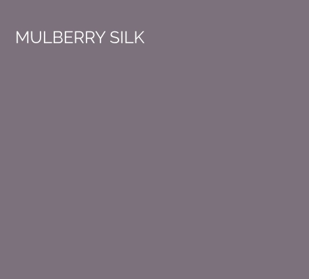 Mulberry Silk - This colour holds the quality and continuity of Mulberry Silk and is a gorgeous rich colour. This colour has endless opportunities and creates a beautiful harmonious atmosphere.