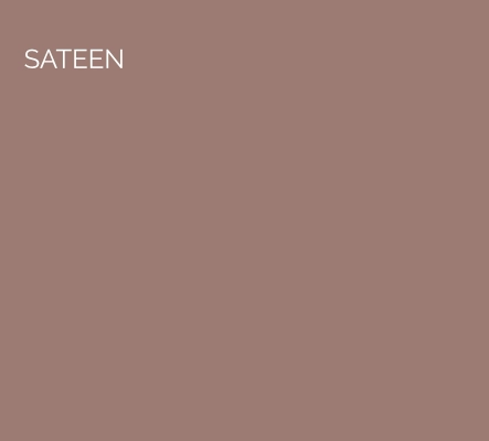 Sateen - This shade embodies the lustrous feel of sateen, having an elegant and considered look. The taupe undertones allow this colour to be multi- functional.