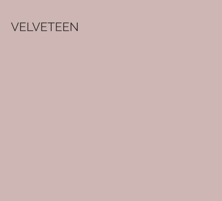 Velveteen - This colour links to the short pile fibre of velveteen, selected in a luxurious shade of pink. This colour is uplifting with earthy undertones and soft blush hints.