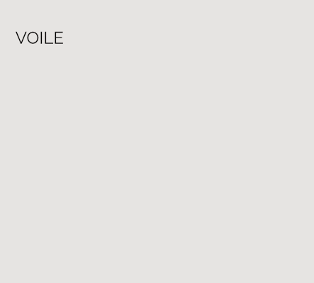 Voile - This delicate white has a barely there and almost transulcent look to it; sharing its name with the sheer fabric Voile.